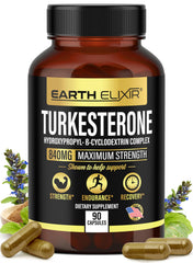 Turkesterone 840 mg bottle packaging