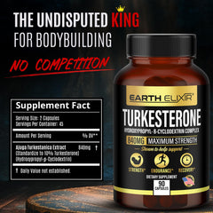 Close-up of Turkesterone pills