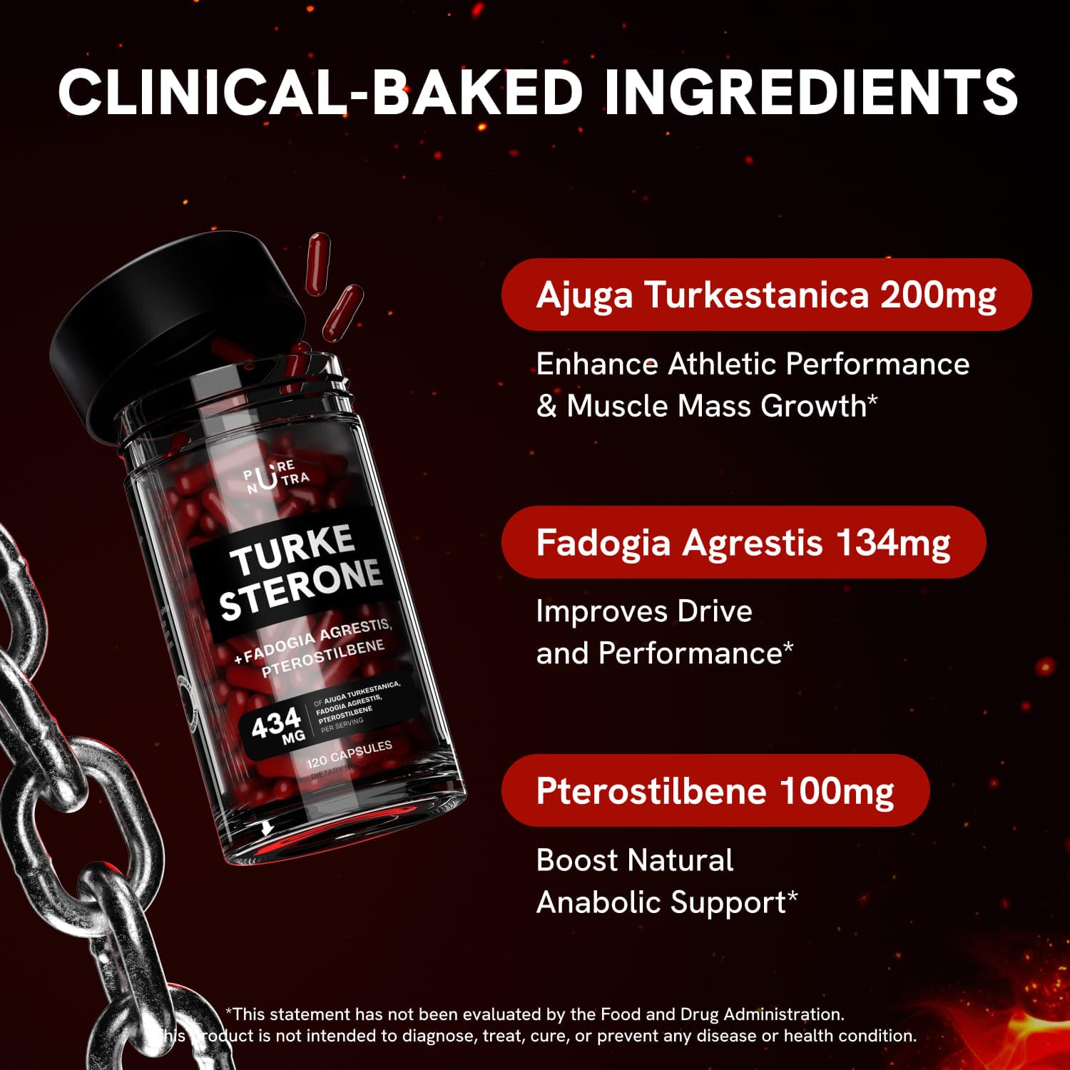 Complexed turkesterone powder shot