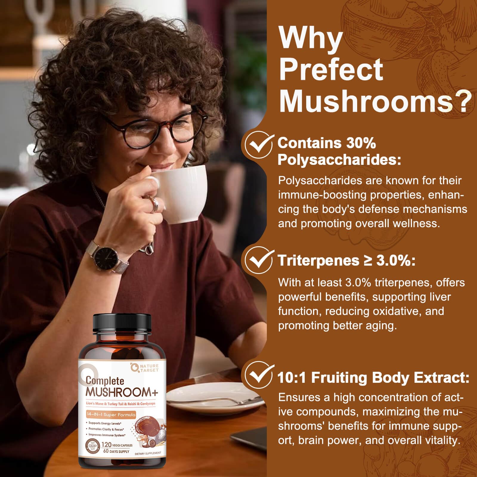 Turkey Tail mushroom capsules