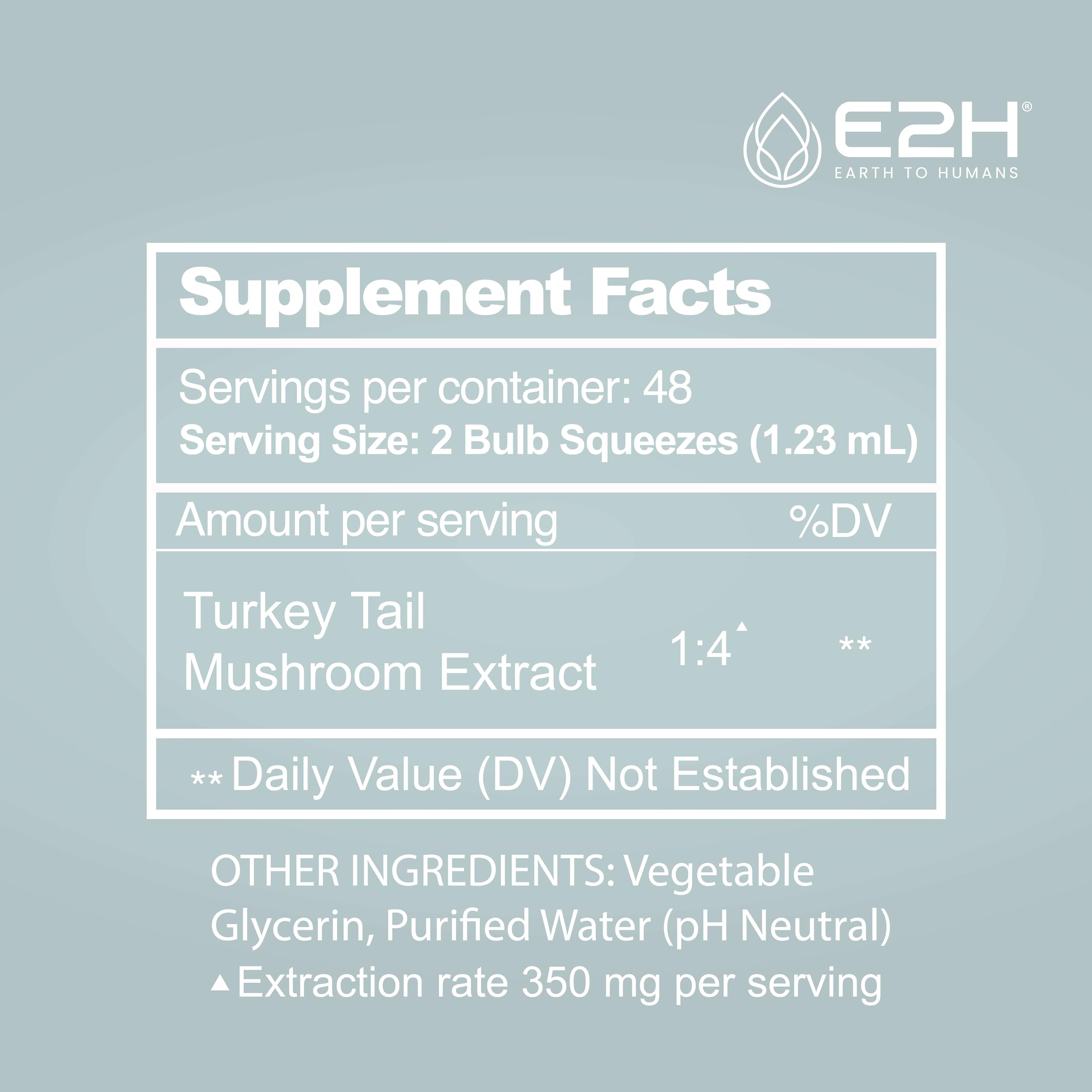 Vegan friendly turkey tail mushroom extract bottle