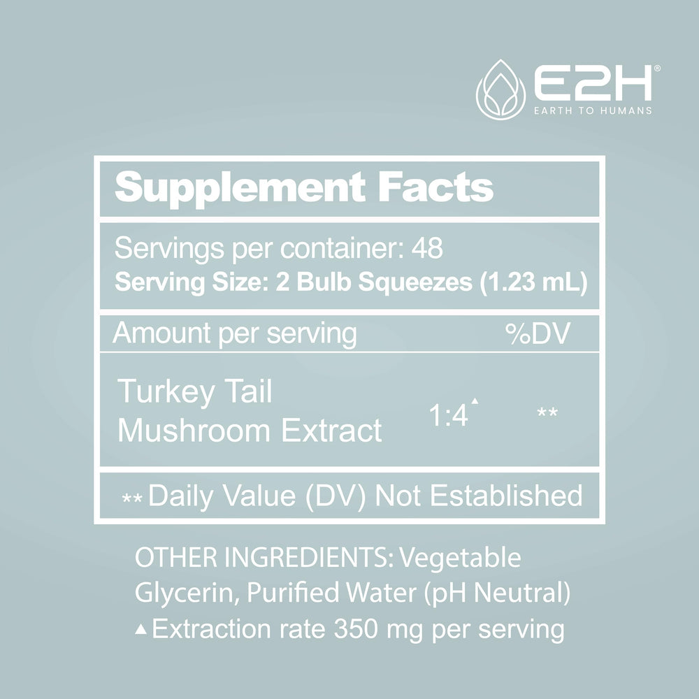 Vegan friendly turkey tail mushroom extract bottle