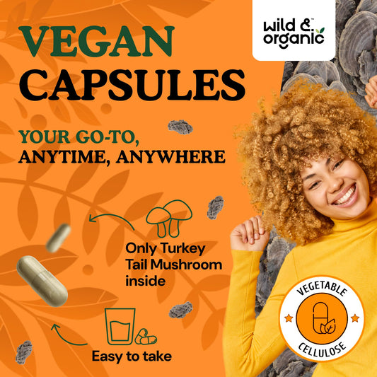 Coriolus versicolor mushroom extract for immune support