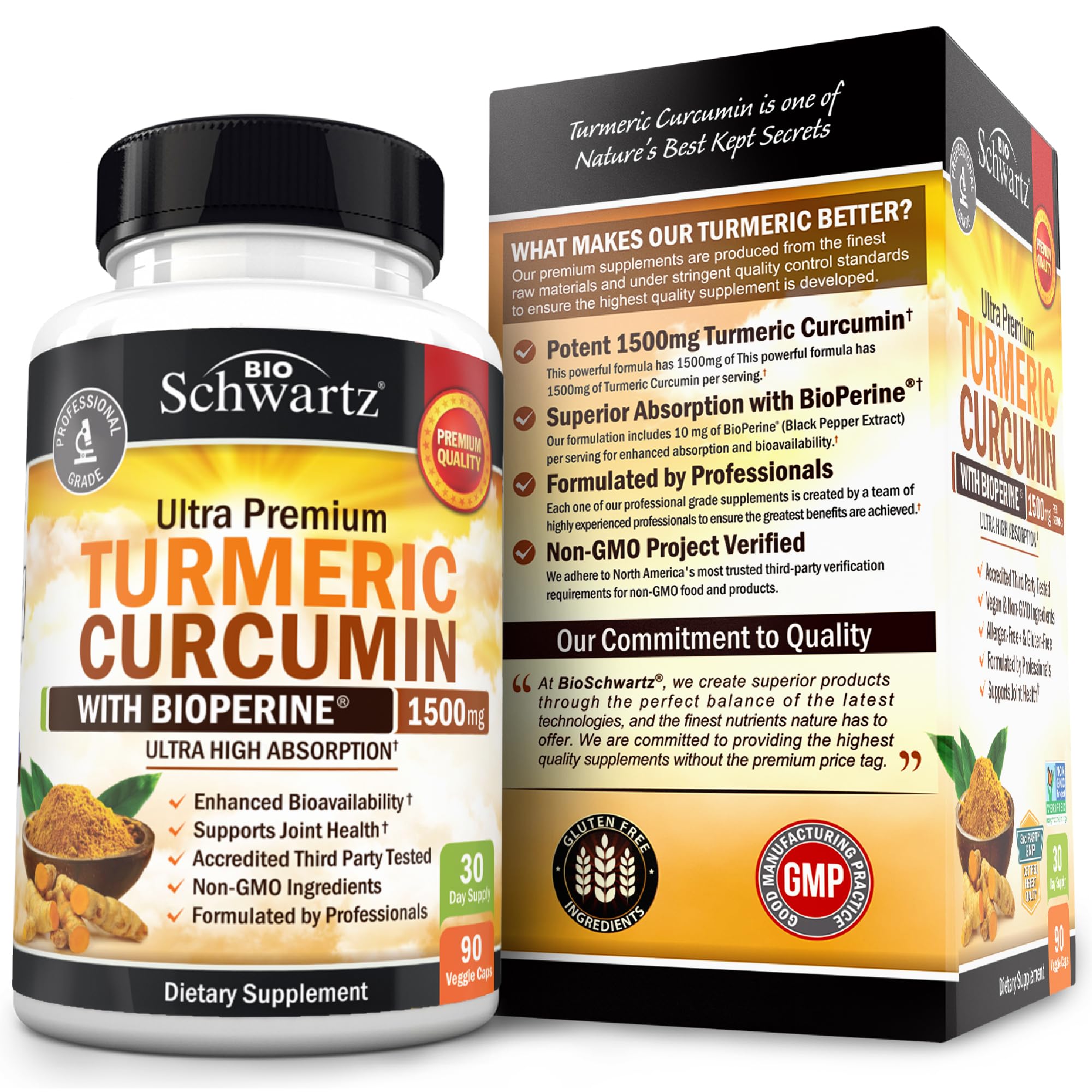 Joint support and immune health imagery with turmeric