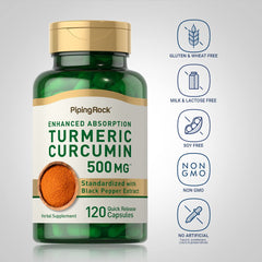 Turmeric Curcumin 500mg with Black Pepper for absorption