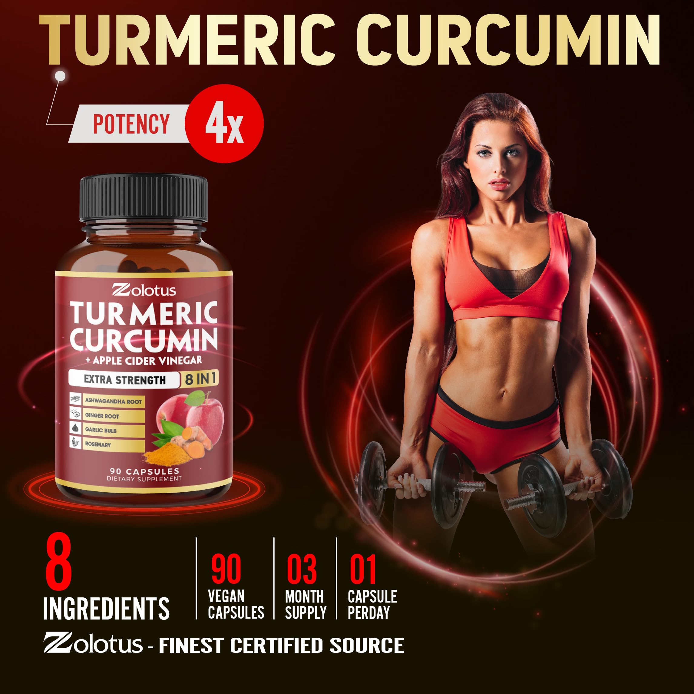 Turmeric curcumin with 95% standardized curcuminoids