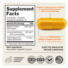 Close-up of orange turmeric curcumin capsules