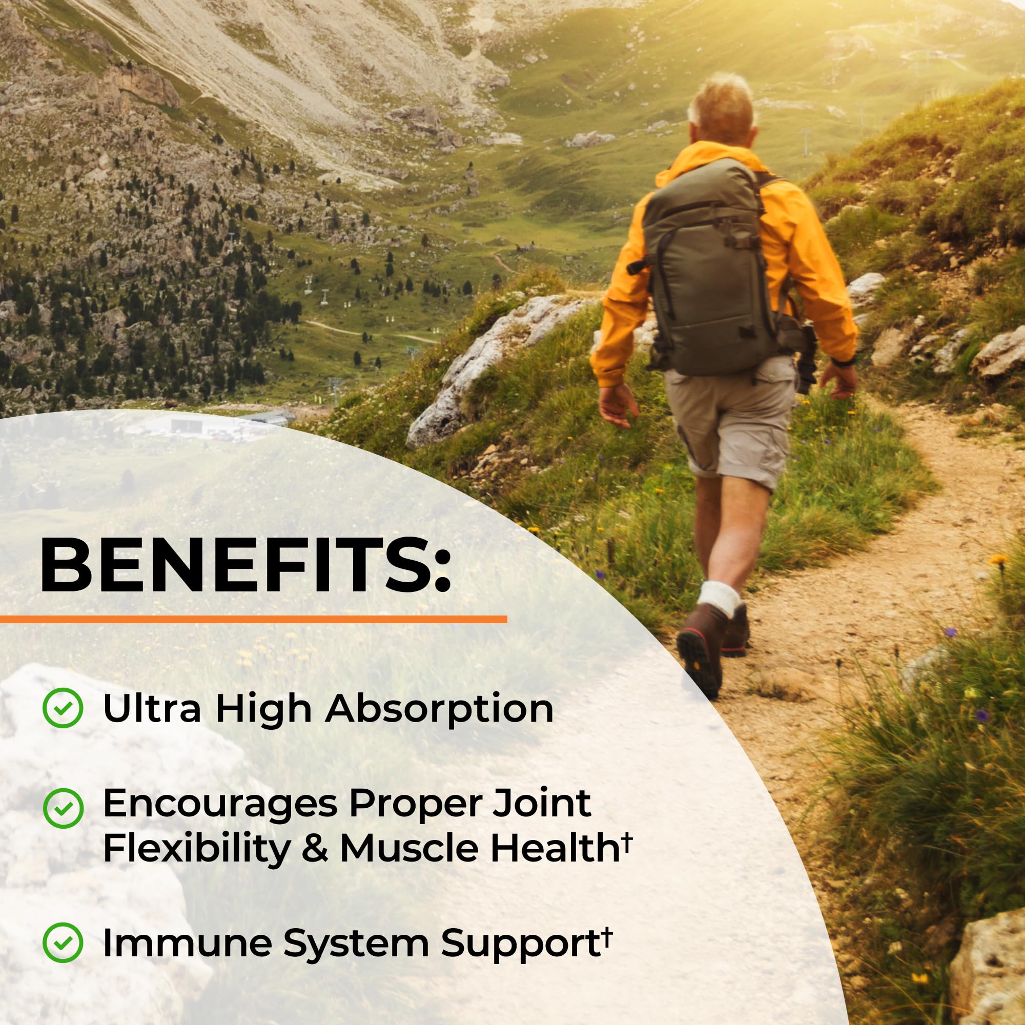 USA-made turmeric supplement packaging