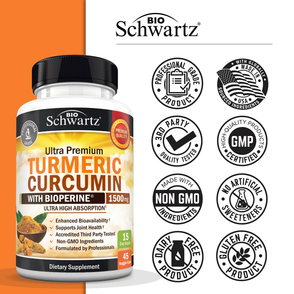 Non-GMO vegan turmeric curcumin with BioPerine labeling