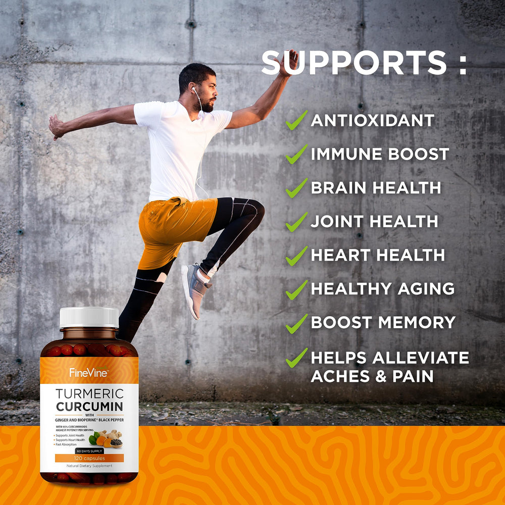 Ginger extract and BioPerine to boost curcumin absorption