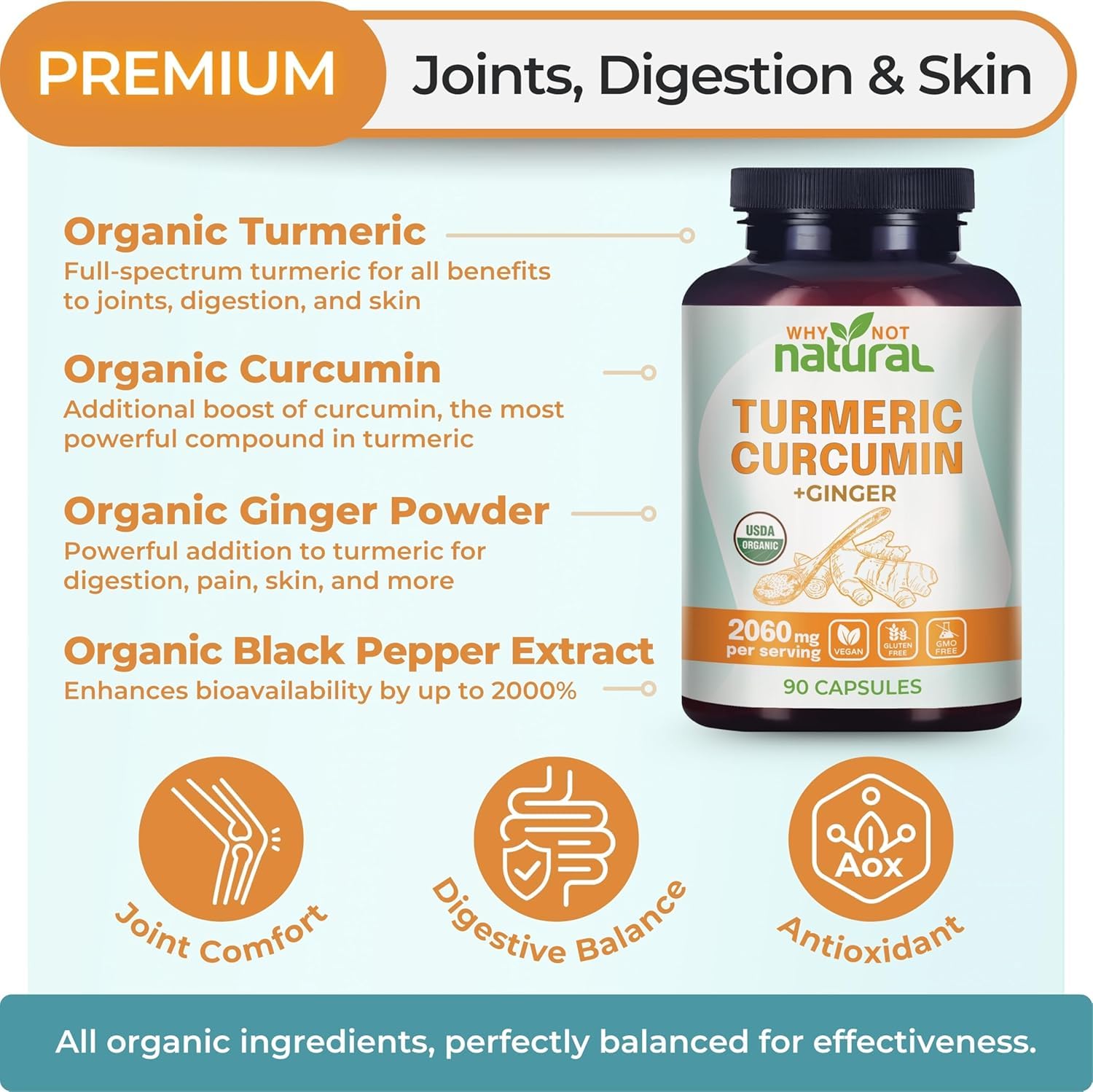 Illustration of turmeric, ginger and black pepper ingredients