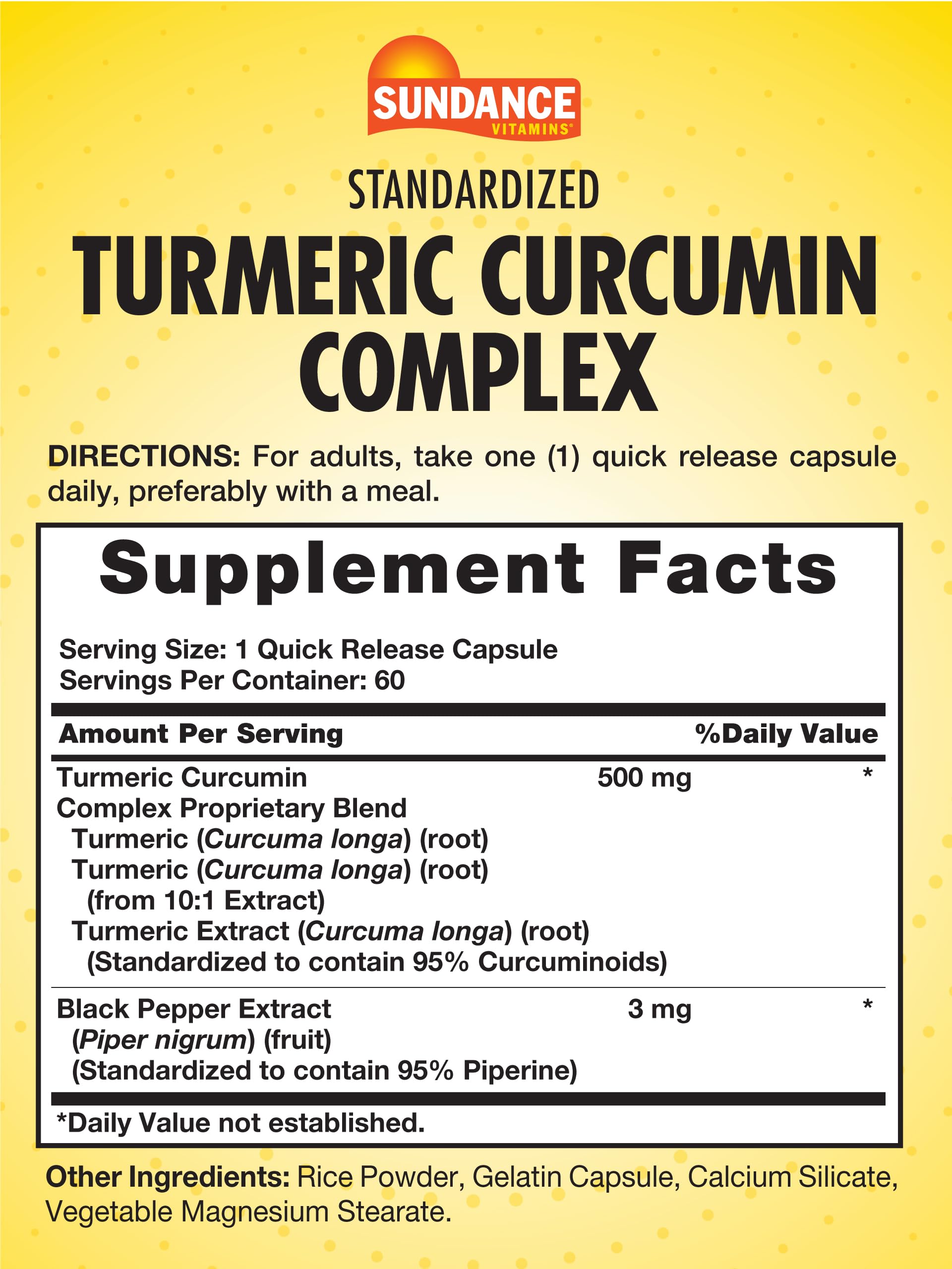 Turmeric Curcumin with Black Pepper Extract
