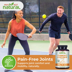 USDA Organic label on turmeric curcumin capsule packaging