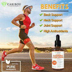 Ingredients include turmeric, ginger, sunflower lecithin and black pepper