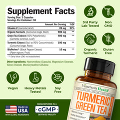 Organic Turmeric Powder and Curcumin Extract formulation