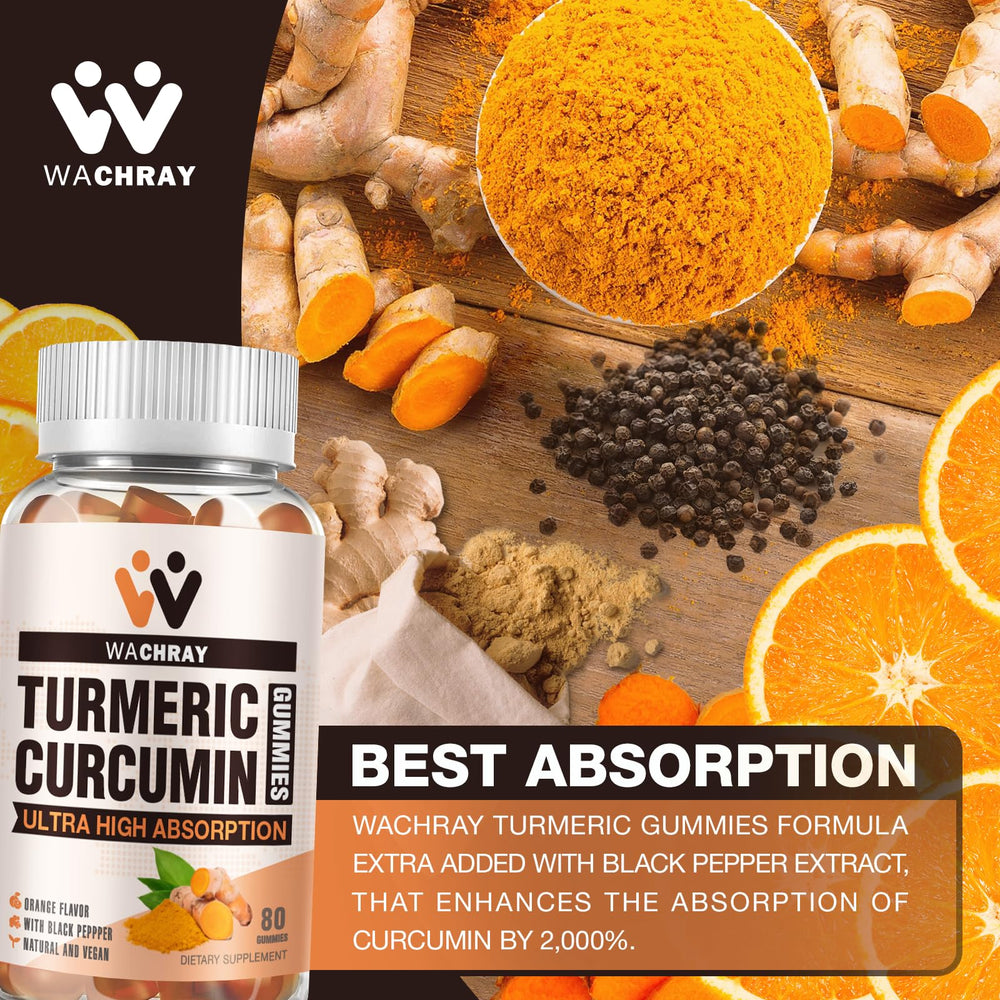 Close-up view of turmeric curcumin gummies texture