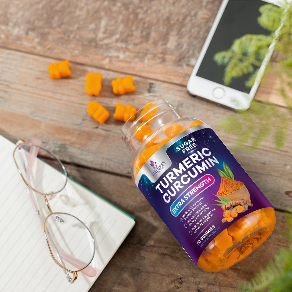 Product shot of turmeric gummies for joint support