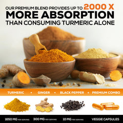 Turmeric curcumin joint support capsules