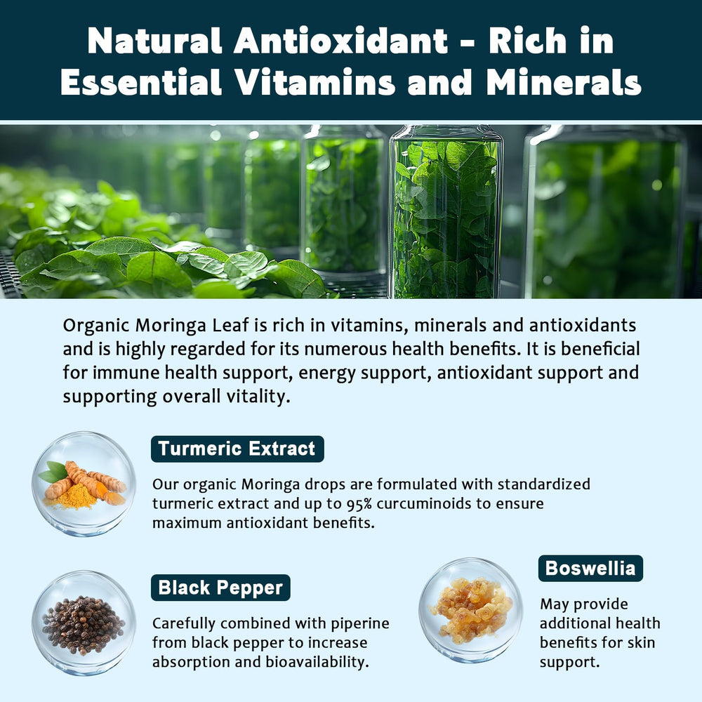Turmeric curcuminoids boswellia moringa ingredients collage