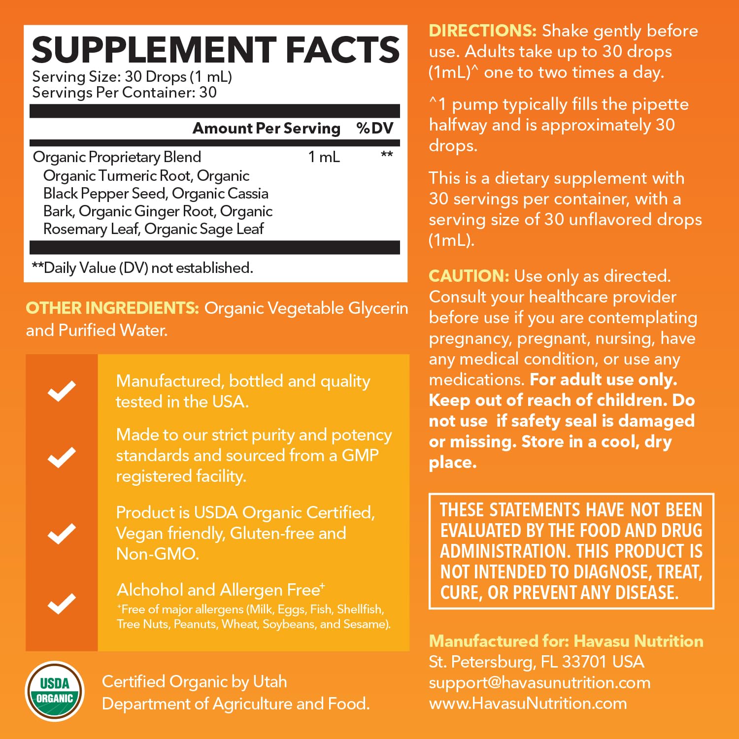 Illustration of 1000mg curcumin per 1mL serving