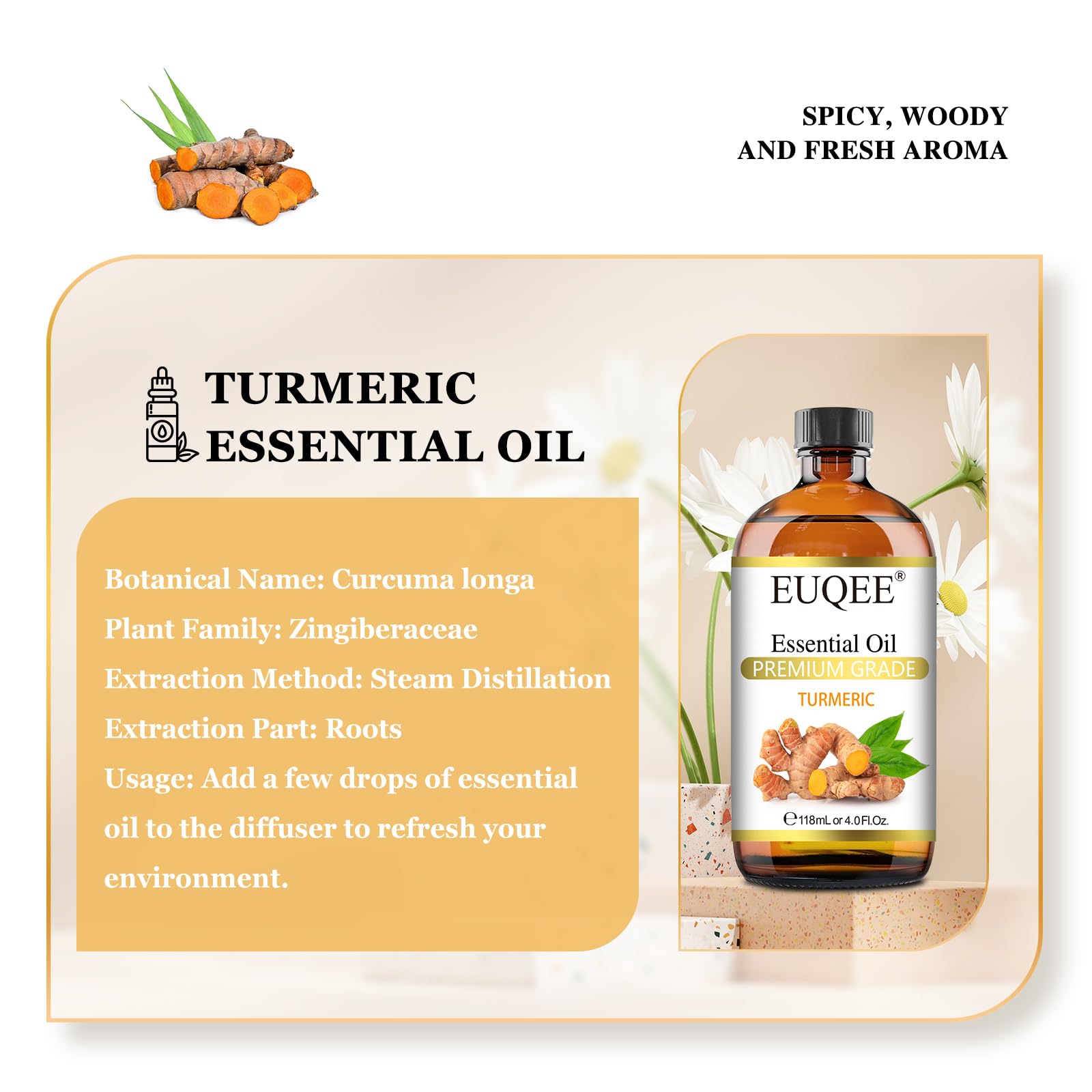 Turmeric essential oil diffuser usage