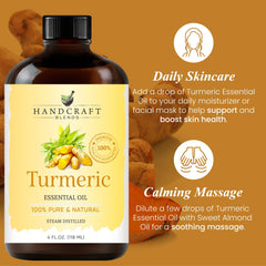 Turmeric essential oil for skincare applications