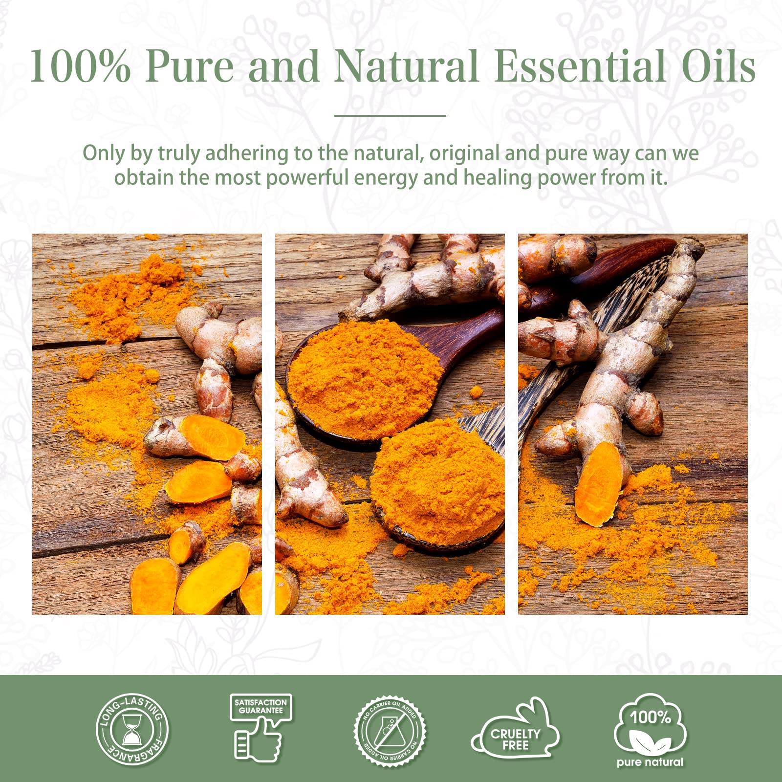 Elegant gift packaging for turmeric essential oil