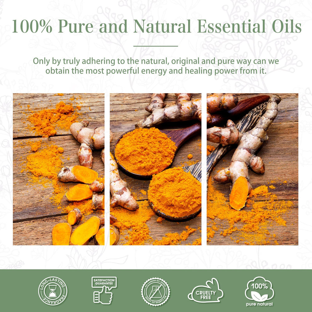 Elegant gift packaging for turmeric essential oil