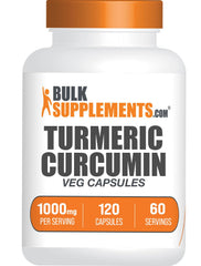 BulkSupplements Turmeric Extract Capsules 1000mg - 120 Veg Caps