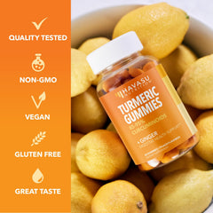 Gummy candies with vibrant peach color and texture