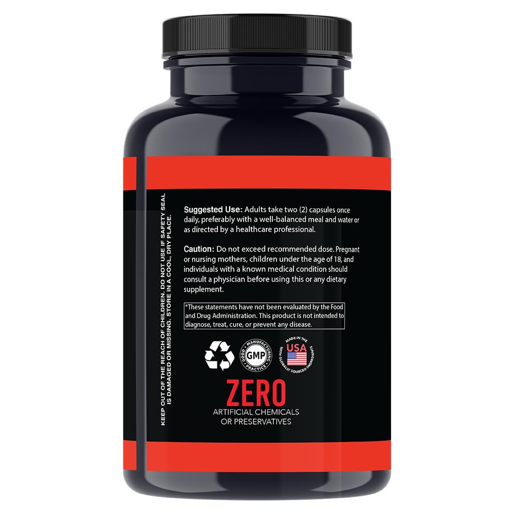 Ingredients include turmeric, ginger, bromelain, omega-3s, quercetin, and black pepper