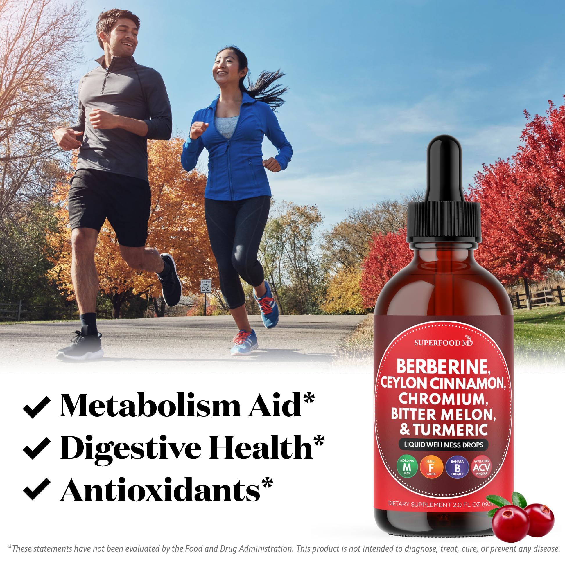 Turmeric with glucomannan and other herbal ingredients in drops