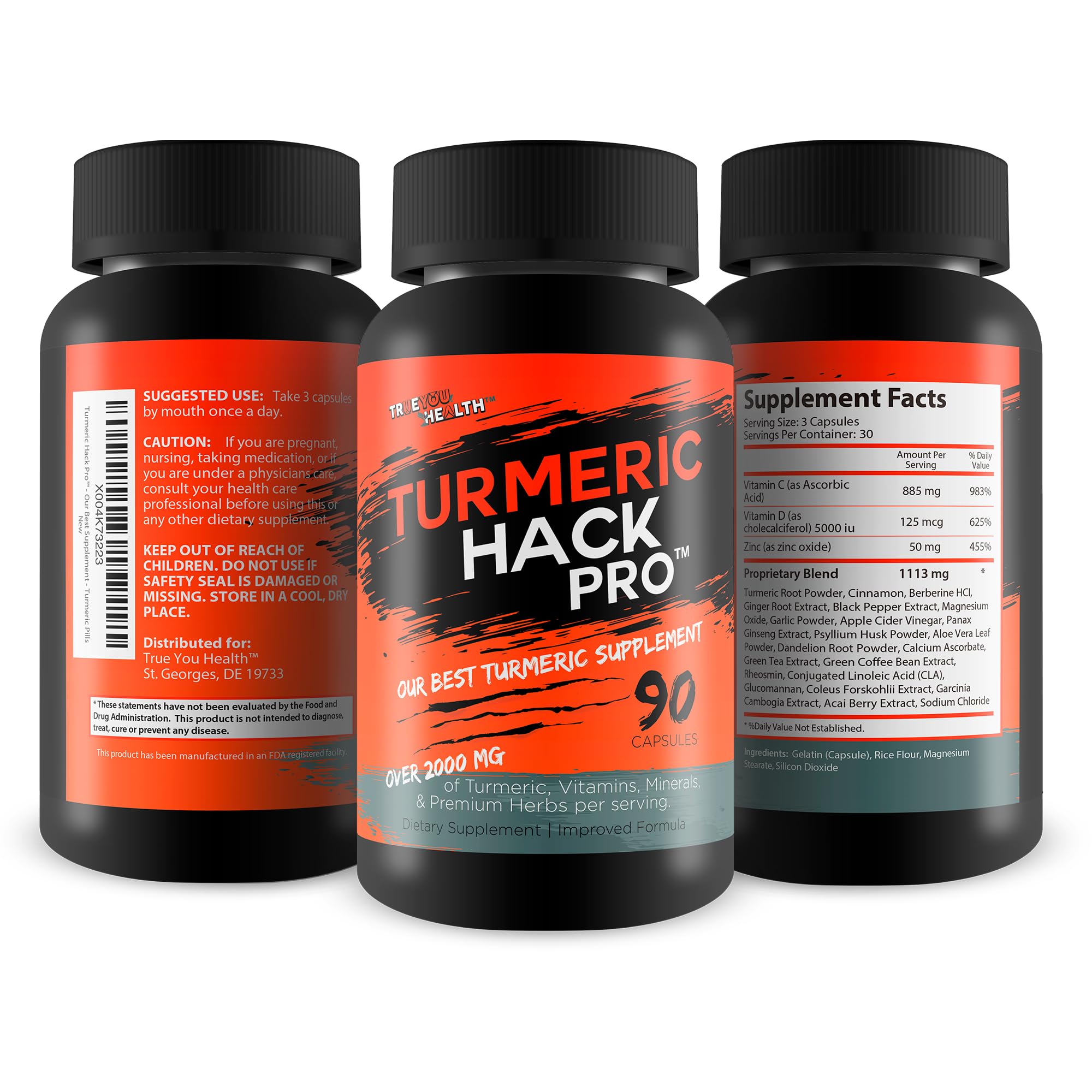 Black pepper highlighted as part of Turmeric Hack Pro formula