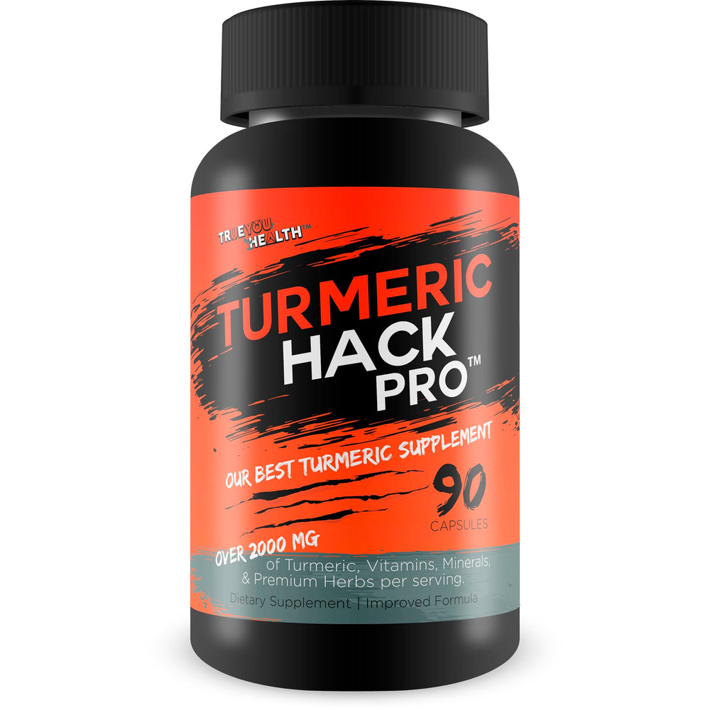 Turmeric Hack Pro bottle on a white background