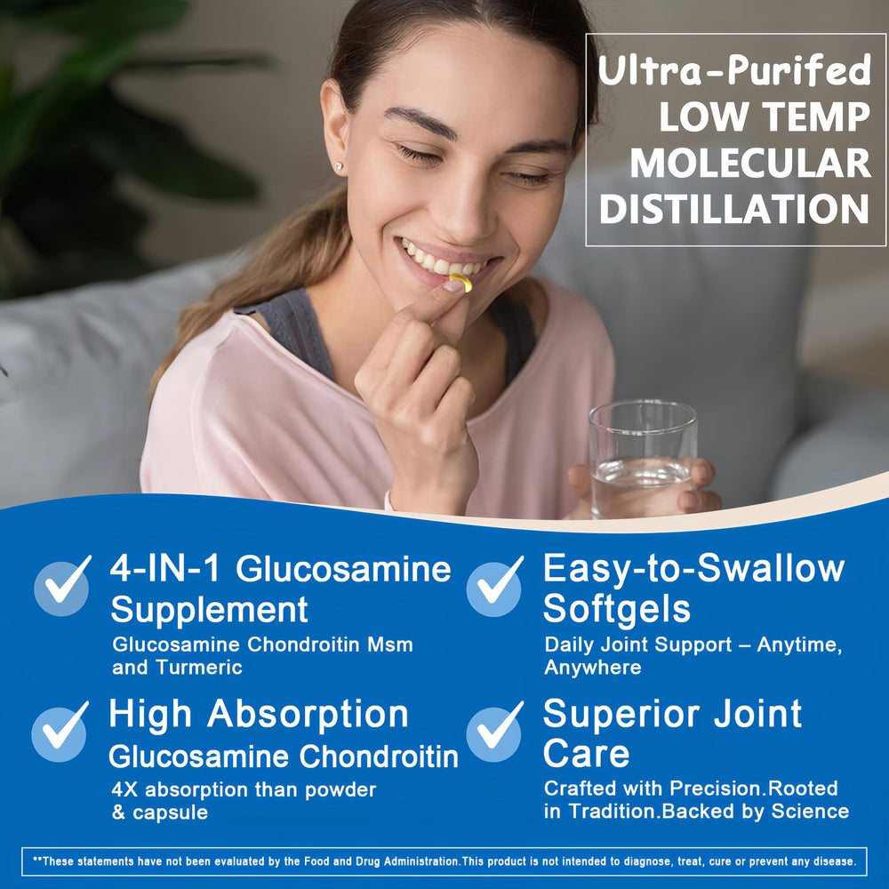 Ingredients: Glucosamine Chondroitin MSM Turmeric