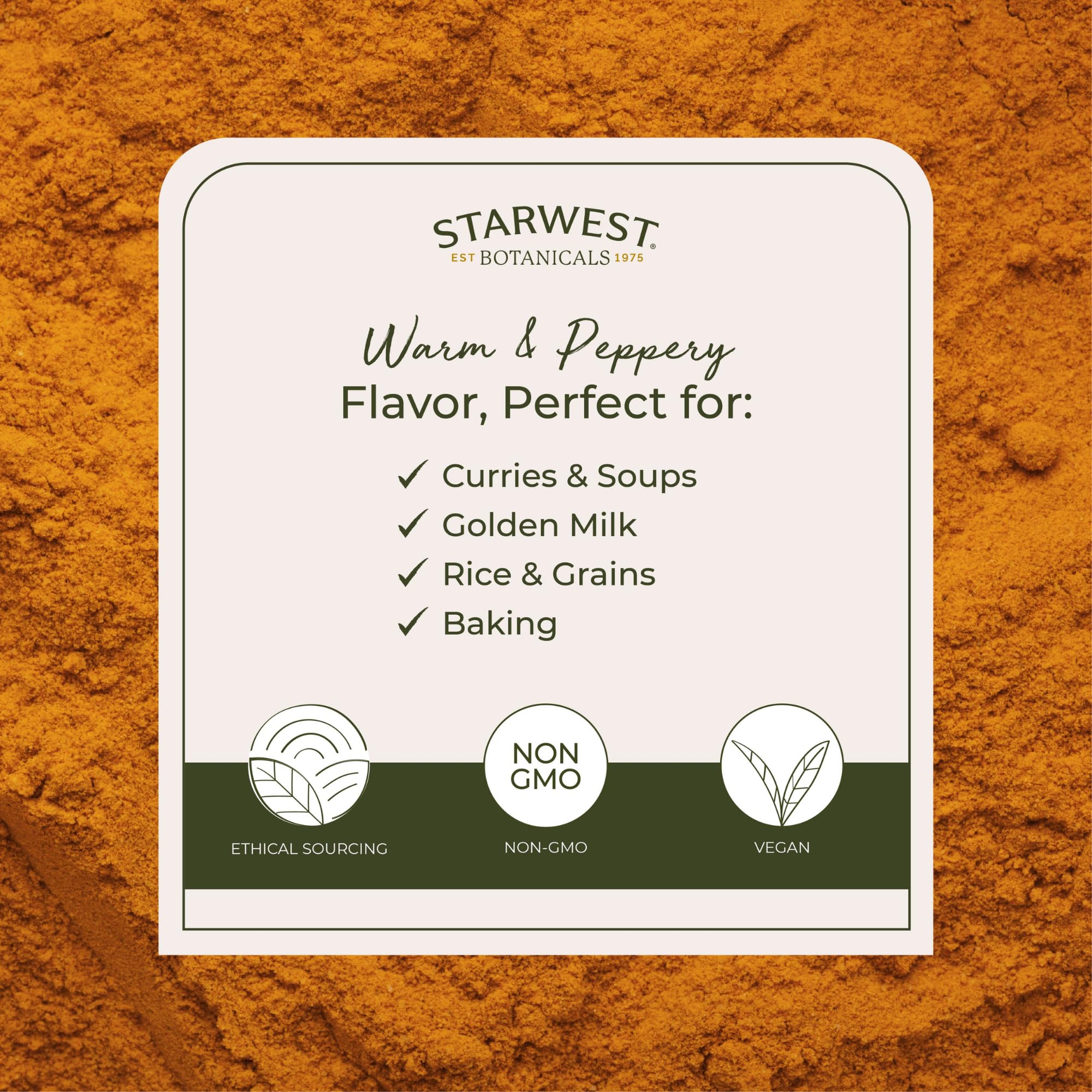 Turmeric powder in a kitchen spice bowl