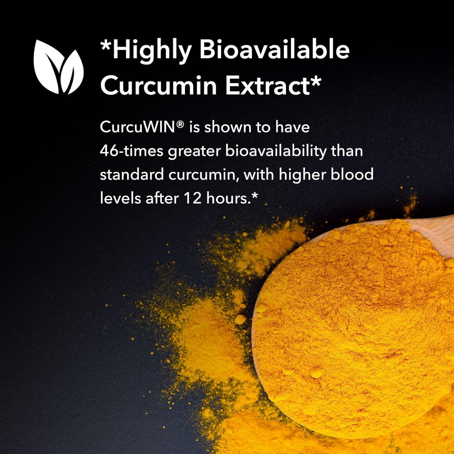 Turmeric root extract close-up