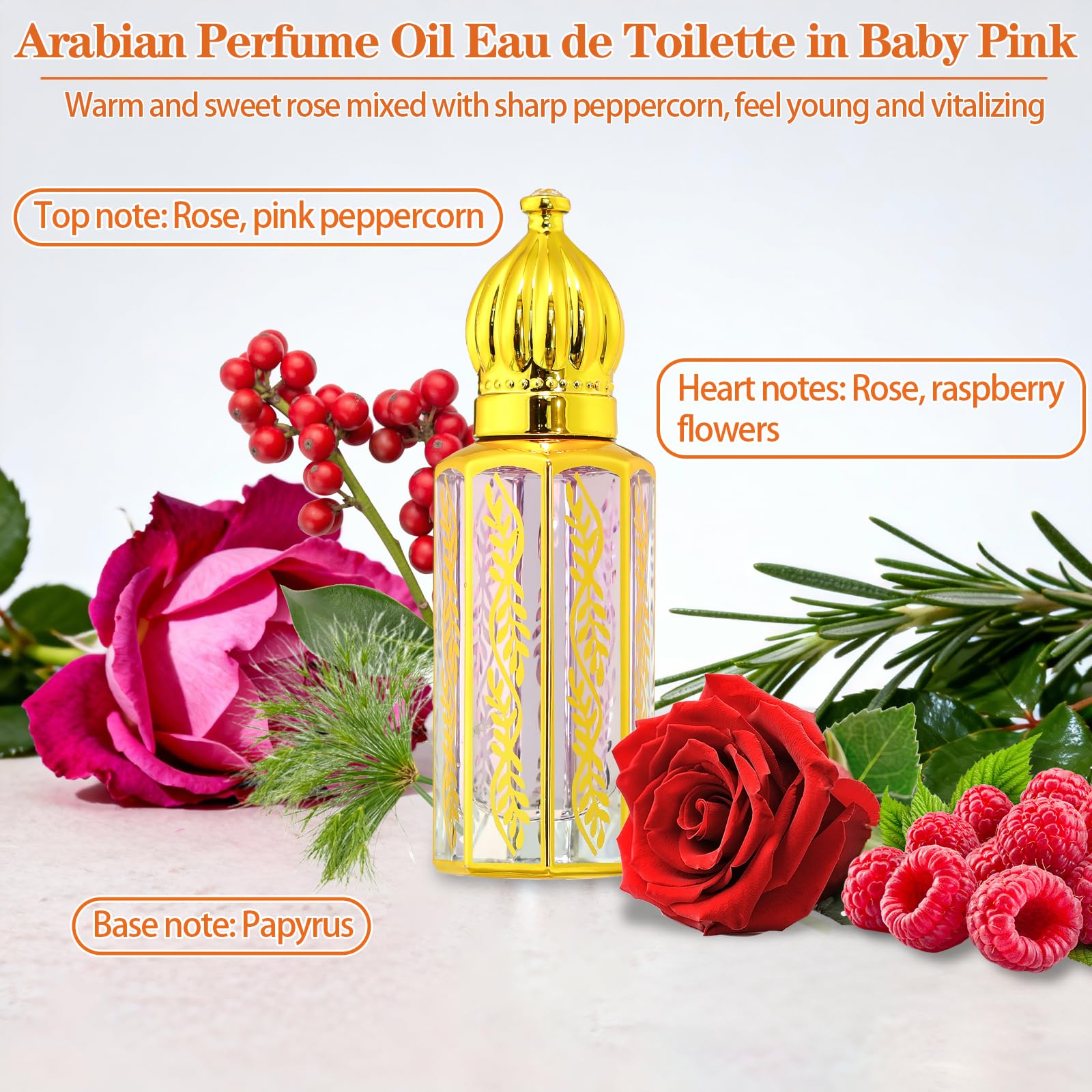 Tuteshow Arabian Apple-Rose yellow bottle with vibrant notes