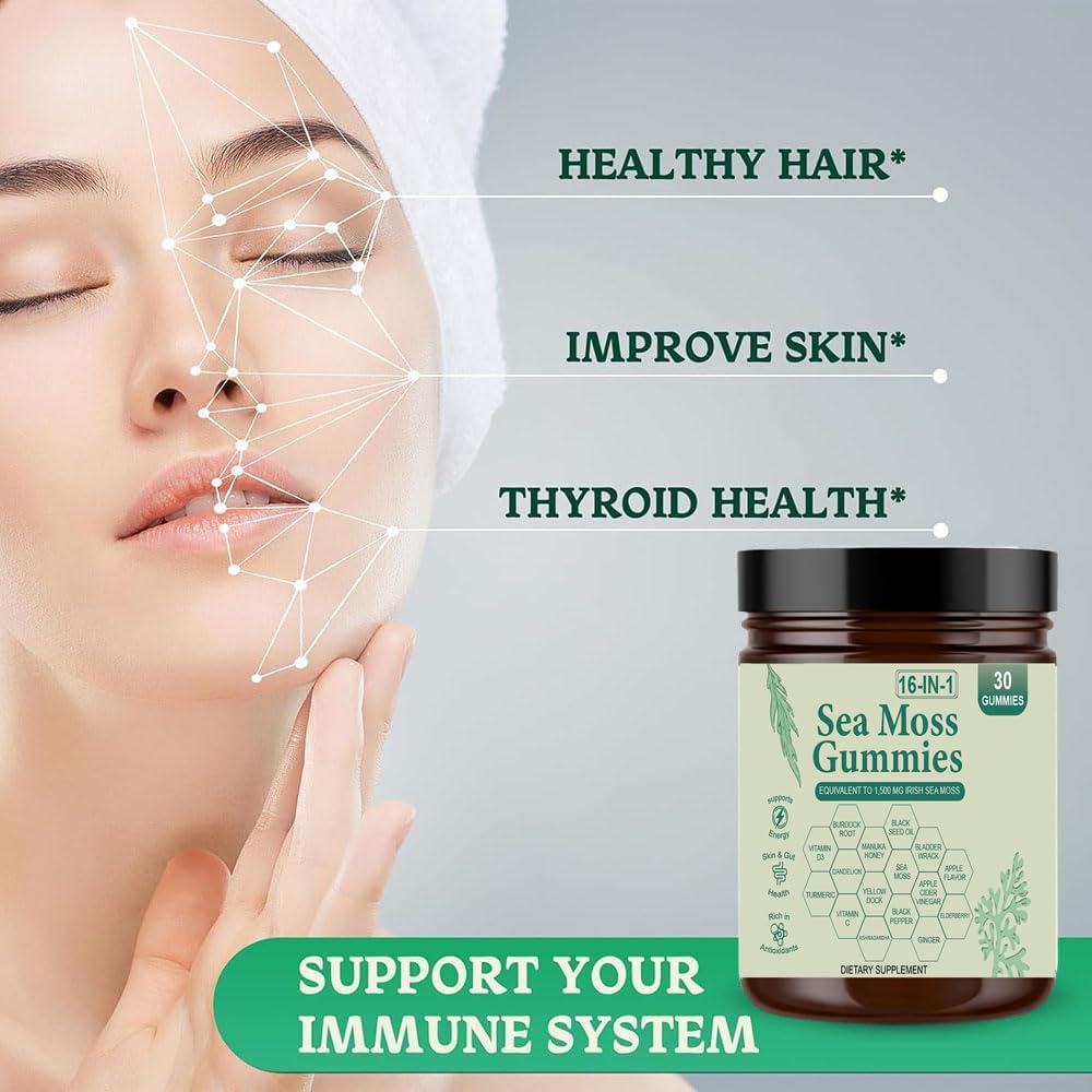 tuyapio Sea Moss Gummies 16 in 1 lifestyle testimonials image