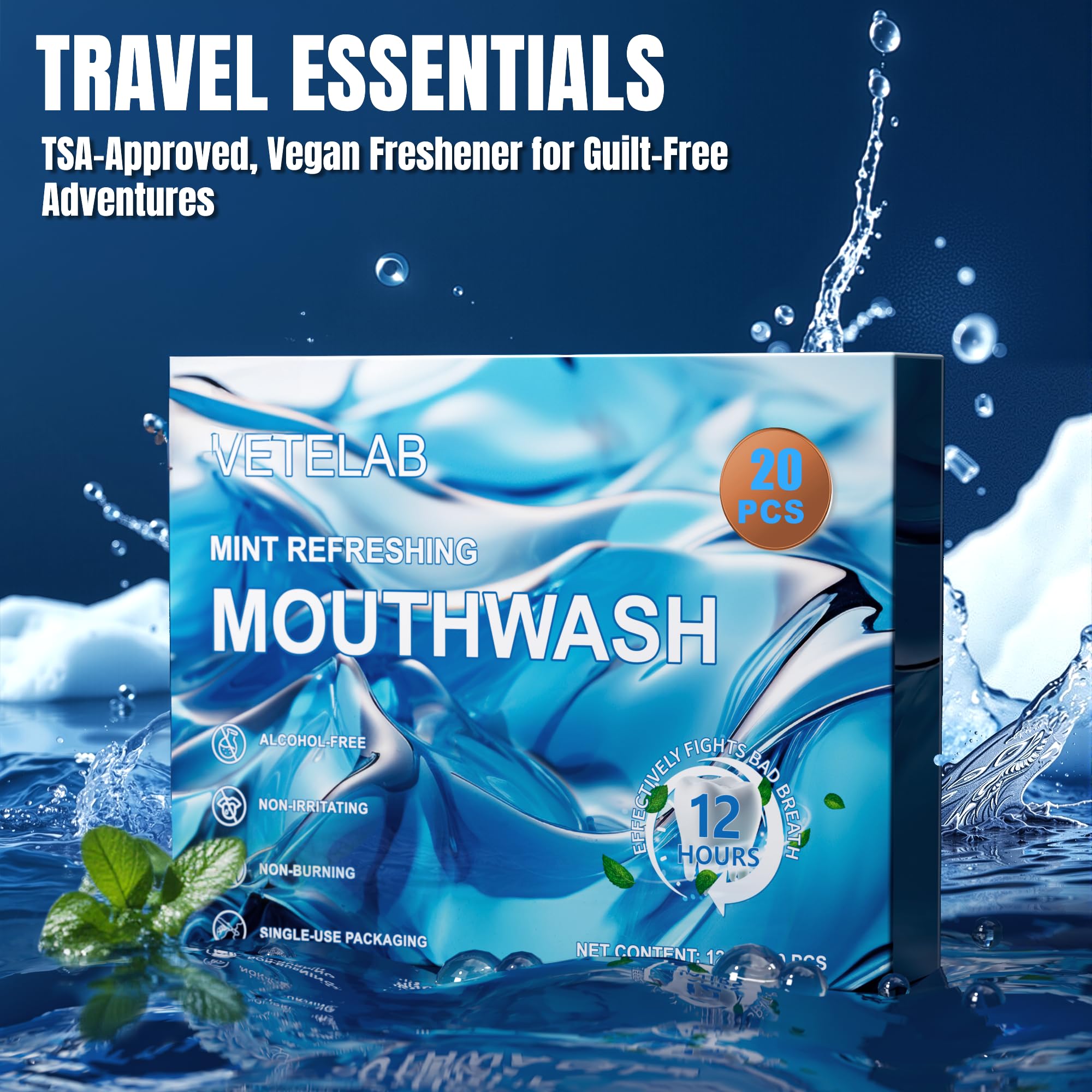 Mouthwash with 12-hour fresh breath