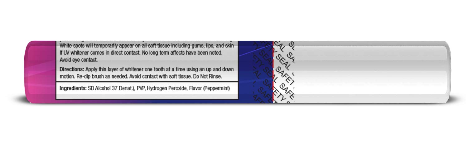 Compact Twilight Teeth kit with gel refills and travel-friendly design.
