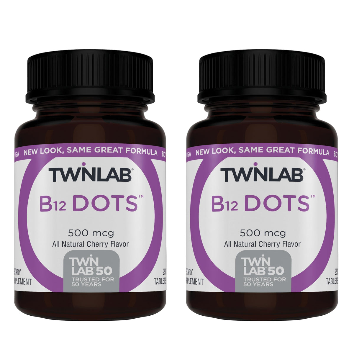 Twinlab B-12 Dots 2-pack box front