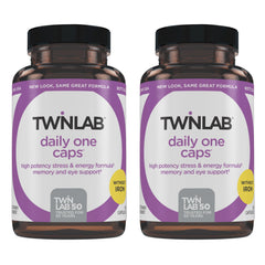Twinlab Daily One Caps Without Iron bottle with capsules