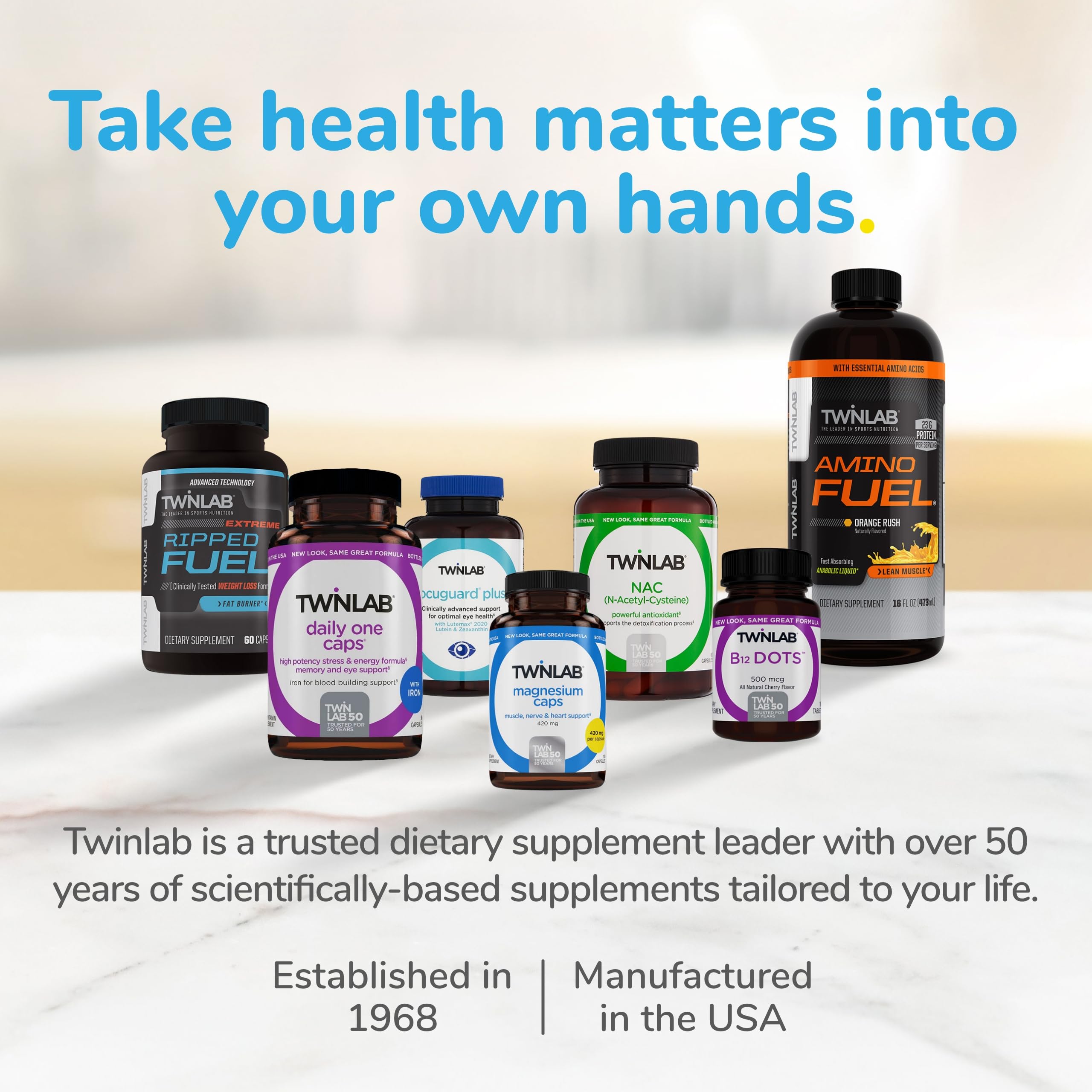 Twinlab multivitamin on store shelf