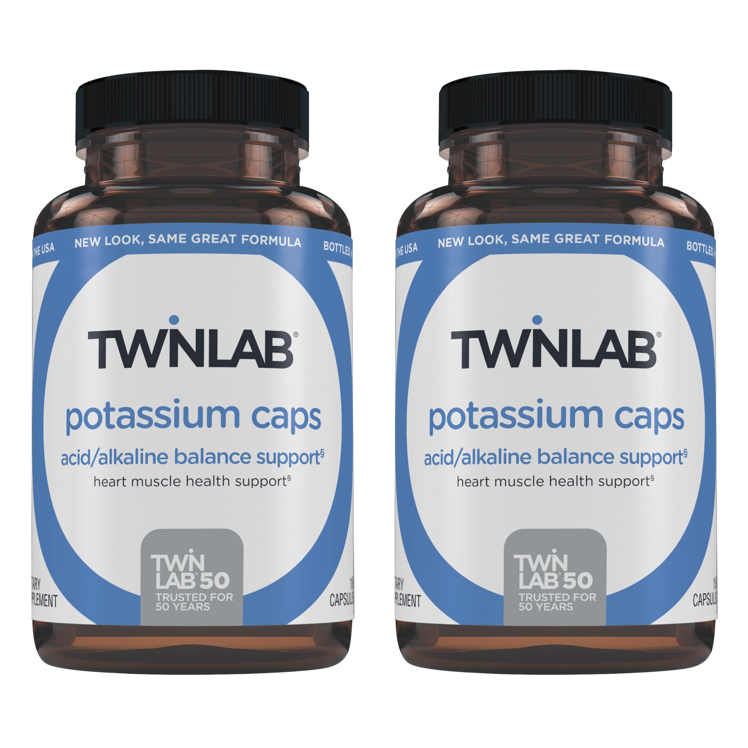 Twinlab Potassium Caps bottle front label