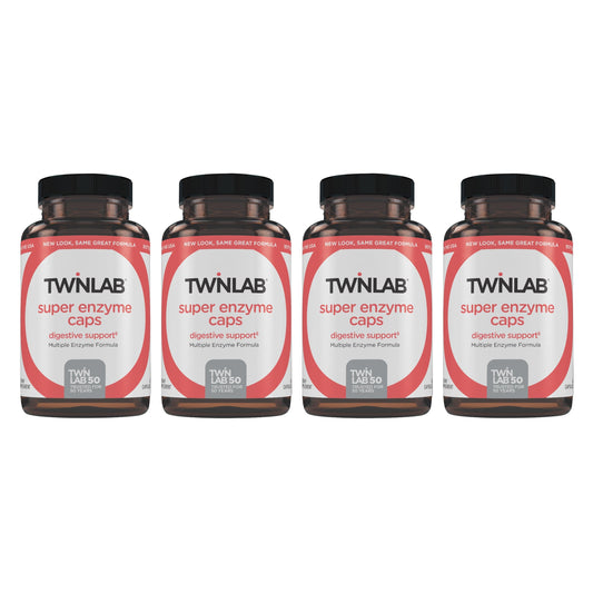 Twinlab Super Enzyme Caps bottle with label