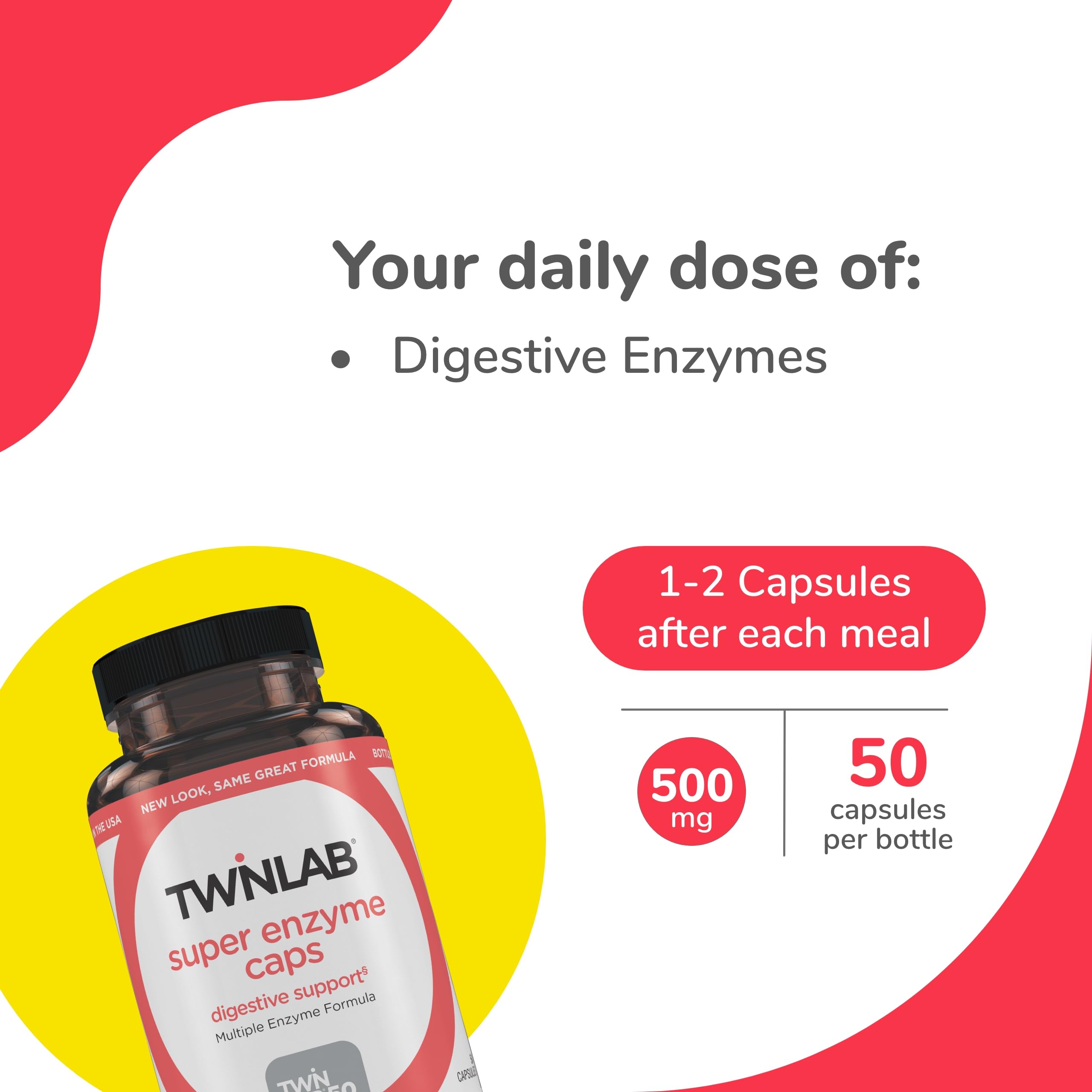 Capsules aiding digestion of fats, carbohydrates, and proteins