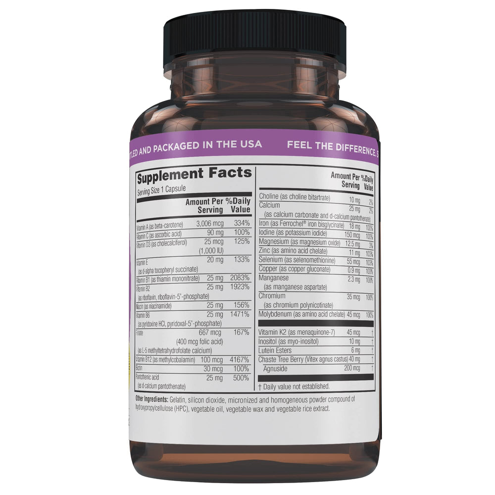 Close-up of vitamin capsules from Twinlab TWL Women's Daily One