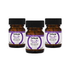 Twinlab Vit D3 1000 IU & K2 Dots 3-pack bottle front