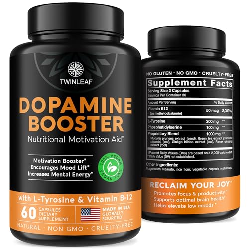 TWINLEAF Dopamine Brain Support bottle with 60 capsules